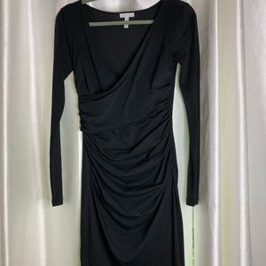 Black Leith faux wrap dress size small